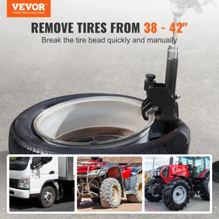 Manual Tire Bead Breaker, 96.5- 106.7 mm Tires Changer Tool, Heavy-duty Bead Breaking, Easy-Operated Tire Repair Tool for ATVs/U