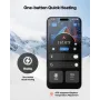 Heated Socks, 6000mAh Battery Powered, Rechargeable Heating Socks with 4 Heating Levels, Electric Heated Sock with APP Control f