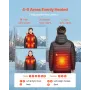 VEVOR opvarmet jakke til kvinder med 7,4V batteri, Soft Shell Electric Heating Coat, vindtæt letvægtsovertøj med 4 varme