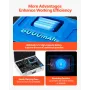 Pipe Water Leak Detector for Outdoors, 1Hz-10000Hz, LCD Touchscreen Leakage Detection Locator for 5m Underground Plumbing - with