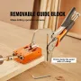 Pocket Hole Jig Kit, 34 Pcs Pocket Hole Jig System with 27.9 cm C-clamp, Fixture, Step Drills, Wrenches, Drill Stop Rings, Squar