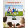 bærbar dvd-afspiller, 14 tommer HD drejelig skærm, 4,5-5 timers