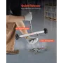 Magnetic Sweeper with Wheels, 43 cm, 4.5 kg Load Capacity, Lightweight Magnetic Pickup Sweeper with Adjustable Handle, Pick Up N