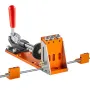 Pocket Hole Jig Kit, 34 Pcs Pocket Hole Jig System with 27.9 cm C-clamp, Fixture, Step Drills, Wrenches, Drill Stop Rings, Squar