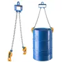 VEVOR Chain Drum Lifter, G80 Drum Lifting Chain Sling with Security Hook, Drums Handling 1 Ton Capacity, Equipment Fits for Cran