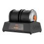 Rock Tumbler Kit, 8 lbs Rock Polishing Kit, 4 Speed Settings 9-Day Polishing Timer Stone Polishing Kit, Double Barrel Rock Polis