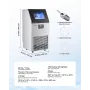 VEVOR Commercial Ice Maker Machine, 45.36 kg/24h with 12.7kg Storage, 45 Cubes per Cycle, Stainless Steel Freestanding & Under C