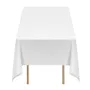 VEVOR White Tablecloths for Rectangle Tables, 6 Pack, 60 x 102 Inches, Reusable and Machine Washable Table Clothes, Wrinkle-Resi