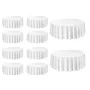 White Round Tablecloths 10 Pack, 120 Inches in Diameter, Stain- & Wrinkle- Resistant, Machine Washable Table Clothes, Polyester 