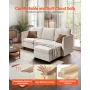 Modular Sectional Sofa, 3-Seater Modular Sofa with Hidden Storage, Cloud Sectional Couch with Ottoman & High Rebound Sponge, Sol