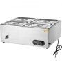 Kommerciel elektrisk mad varmere bordplade buffet 4*8qt pan bain marie