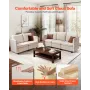 Modular Sectional Sofa, Modern 5-Seater Modular Sofa with Hidden Storage, Cloud Sectional Couch with High Rebound Sponge, Solid 
