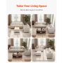 Modular Sectional Sofa, Modern 5-Seater Modular Sofa with Hidden Storage, Cloud Sectional Couch with High Rebound Sponge, Solid 