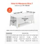 VEVOR White Tablecloths for Rectangle Tables, 6 Pack, 70 x 120 Inches, Reusable and Machine Washable Table Clothes, Wrinkle-Resi