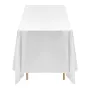 VEVOR White Tablecloths for Rectangle Tables, 6 Pack, 70 x 120 Inches, Reusable and Machine Washable Table Clothes, Wrinkle-Resi