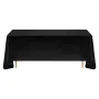 Black Tablecloths for Rectangle Tables, 6 Pack, 70 x 120 Inches, Reusable and Machine Washable Table Clothes, Wrinkle-Resistant 