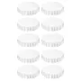 White Round Tablecloths 10 Pack, 90 Inches in Diameter, Stain- & Wrinkle- Resistant, Machine Washable Table Clothes, Polyester F