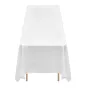 White Tablecloths for Rectangle Tables, 6 Pack, 90 x 132 Inches, Reusable and Machine Washable Table Clothes, Wrinkle-Resistant 