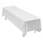 VEVOR White Tablecloths for Rectangle Tables, 6 Pack, 90 x 132 Inches, Reusable and Machine Washable Table Clothes, Wrinkle-Resi