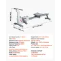 VEVOR Magnetic Rowing Machine,16-Level Quiet Resistance Adjustable, Foldable Rower Machine for Home, 158kg Weight Capacity, Row 