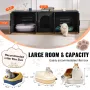 VEVOR Cat Litter Box Enclosure for 2 Cats, 147 cm Hidden Litter Furniture, Double Room Large Cat Washroom Cabinet, Indoor Wooden