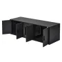 Cat Litter Box Enclosure for 2 Cats, 147 cm Hidden Litter Furniture, Double Room Large Cat Washroom Cabinet, Indoor Wooden Pet H