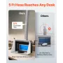 Airbrush Spray Booth, Dual Fans, 545 x 475 x 370 mm, Portable Hobby Airbrush Paint Spray Booth Kit with 3 LED Lights and Exhaust