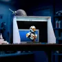 Airbrush Spray Booth, Dual Fans, 545 x 475 x 370 mm, Portable Hobby Airbrush Paint Spray Booth Kit with 3 LED Lights and Exhaust