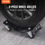 Bil dolly hjul dæk dolly 2 stk tung skate auto reparation dolly