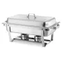 Rectangle Chafing Dish, 8.5L 2 Pack Stainless Steel Chafing Dish, Food Warmer Chafer Complete Set with Hollow Handle, 1 Food Ton