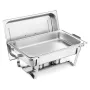 VEVOR Rectangle Chafing Dish, 8.5L 2 Pack Stainless Steel Chafing Dish, Food Warmer Chafer Complete Set with Hollow Handle, 1 Fo