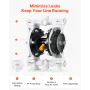 luftdrevet dobbeltmembranpumpe, 17 l/min maks., standard ind-