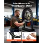 VEVOR Motorcycle Wheel Balancer, 40 kg Capacity, Tire Balancer & Truing Stand with Adjustable Centering Cones and Truing Pointer