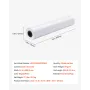 VEVOR Wide Format Paper, 609.6 mm x 91.4 m Plotter Roll, 2 Rolls CAD Bond Rolls with 50.8 mm Core, 80 GSM Plotter Roll Rolls, fo