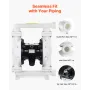 Air Operated Double Diaphragm Pump, 95 L/min Max, Standard Inlet & Outlet Air Pneumatic Waste Oil Transfer Pump, Polypropylene B