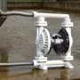 Air Operated Double Diaphragm Pump, 95 L/min Max, Standard Inlet & Outlet Air Pneumatic Waste Oil Transfer Pump, Polypropylene B