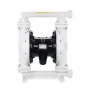 Air Operated Double Diaphragm Pump, 95 L/min Max, Standard Inlet & Outlet Air Pneumatic Waste Oil Transfer Pump, Polypropylene B