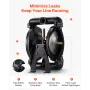 Air Operated Double Diaphragm Pump, 132 L/min Max, Standard Inlet & Outlet Air Pneumatic Waste Oil Transfer Pump, Aluminum Alloy