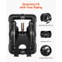 Air Operated Double Diaphragm Pump, 132 L/min Max, Standard Inlet & Outlet Air Pneumatic Waste Oil Transfer Pump, Aluminum Alloy