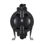 VEVOR luftdrevet dobbelt membranpumpe, 132 l/min maks., standard ind- og udløbsluft pneumatisk spildolieoverførselspumpe,