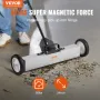50 kg rullende magnetisk fejemaskine med hjul, push-type