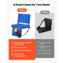 Stadium Seat, Folding Bleacher Chair with Back Support and Thick Cushion, Padded Stadium Seat for Bleacher Includes Shoulder Str