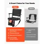 VEVOR Stadium Seat, Portable Bleacher Seat with Armrest, Back Support and Thick Cushion, Bench Chair for Bleacher Includes Shoul