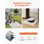 Door Threshold Ramp, 138 mm Rise, Aluminum Alloy Threshold Ramp Rated 363 kg Load Capacity, Handicap Ramps for Home Steps for Wh