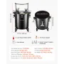 VEVOR Pressure Pot Paint Tank, 40 L Heavy Duty Steel Pressure Pot Tank, Spray Paint Pressures Pots with Three Quick-Connect Coup