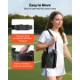Stadium Seat, Folding Bleacher Chair with Back Support and Thick Cushion, Padded Stadium Seat for Bleacher Includes Shoulder Str