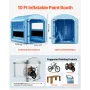 Inflatable Paint Booth, 3 x 2.5 x 2.5 m, Inflatable Spray Booth with 550W Powerful Blower and Air Filter System, Round Roof with