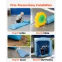 Inflatable Paint Booth, 3 x 2.5 x 2.5 m, Inflatable Spray Booth with 550W Powerful Blower and Air Filter System, Round Roof with