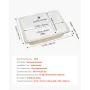 Undermount Bathroom Sink, 400 x 305 mm Rectangular White Ceramic Vessel Sink with Overflow Hole, Under Counter Drop in Modern La