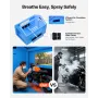 Inflatable Paint Booth, 4 x 3 x 2.8 m, Inflatable Spray Booth with 750W Powerful Blower and Air Filter System, Triangular Roof, 